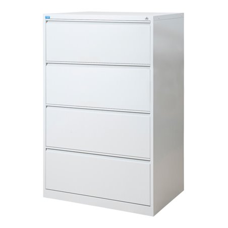 STIER Hängeregistraturschrank 4 Schubladen zweibahnig DIN A4 1330x840x620mm
