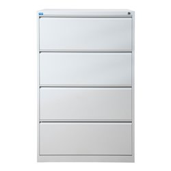 STIER Hängeregistraturschrank 4 Schubladen zweibahnig DIN A4 1330x840x620mm