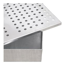 STIER Fahrbare Auffangwanne verzinkt für 2x200l Fässer 1200x800x1116mm