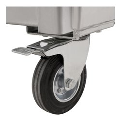 STIER Fahrbare Auffangwanne verzinkt für 2x200l Fässer 1200x800x1116mm