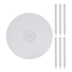 STIER Ordnerdrehsäule 1 Etage für bis zu 24 Ordnern Ø 800mm x 344mm Anbauelement