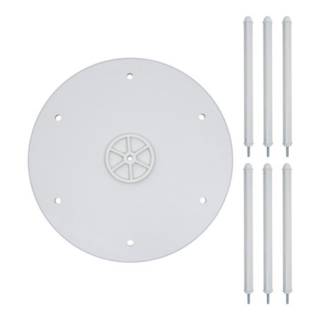 STIER Ordnerdrehsäule 1 Etage für bis zu 24 Ordnern Ø 800mm x 344mm Anbauelement