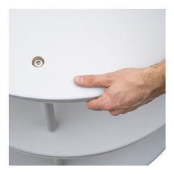 STIER Ordnerdrehsäule 1 Etage für bis zu 24 Ordnern Ø 800mm x 344mm Anbauelement