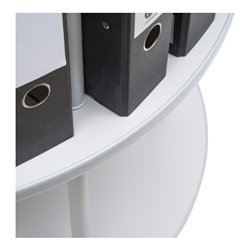 STIER Ordnerdrehsäule 1 Etage für bis zu 24 Ordnern Ø 800mm x 344mm Anbauelement