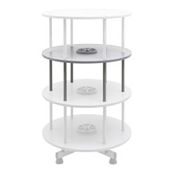 STIER Ordnerdrehsäule 1 Etage für bis zu 24 Ordnern Ø 800mm x 344mm Anbauelement