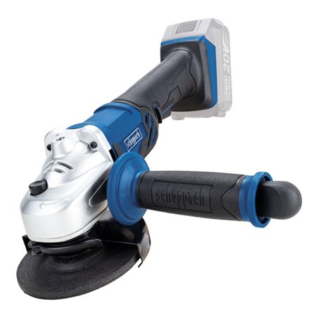 Scheppach Akku- Winkelschleifer CAG115-20ProS + 2 x 4.0Ah-Akku + Schnellladegerät