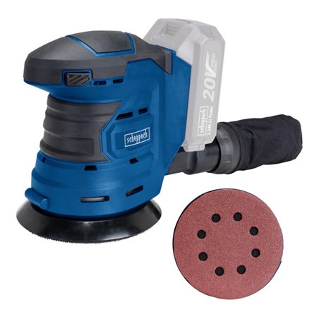 Scheppach Akku- Exzenterschleifer COS125-20ProS + 2 x 4.0Ah-Akku + Schnellladegerät