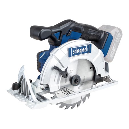 Scheppach Akku- Handkreissäge CCS165-20ProS +2 x 4.0Ah-Akku + Schnellladegerät