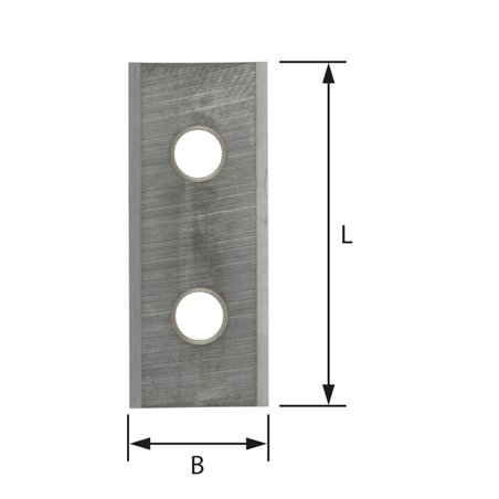 EDESSÖ HW Wendemesser 49,5 x 12 x 1,5 mm, 2- schneidig passend zu EDESSÖ 131219012