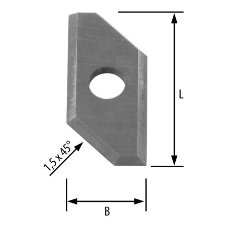 EDESSÖ HW Wendemesser 45 Grad 24 x 12 x 1,5 mm passend zu EDESSÖ 132032008