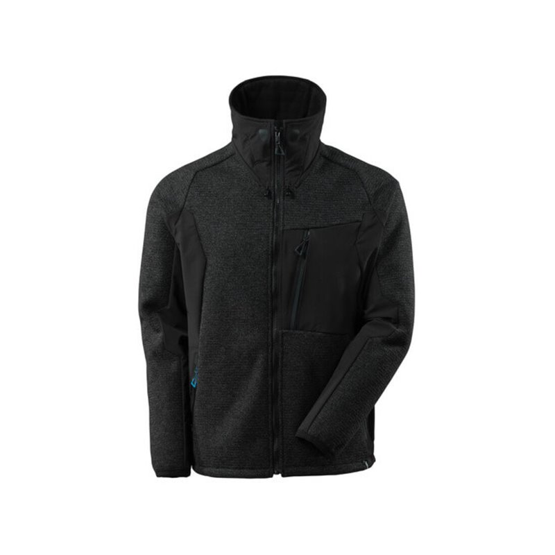 Mascot Jacke, Strick, mit Membran Strickjacke Schwarz-meliert/Schwarz