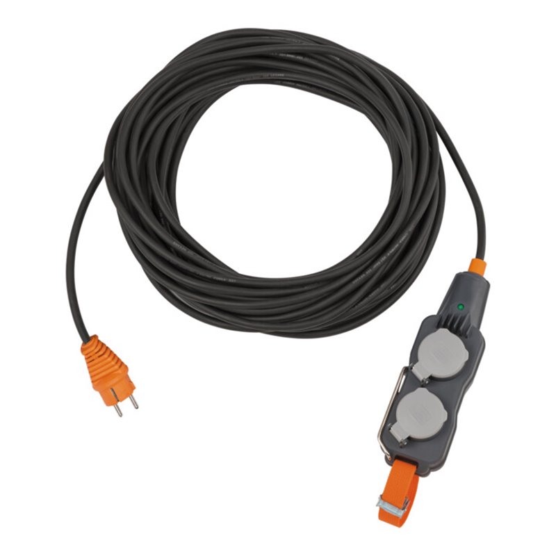 professionalLINE Powerblock mit Verlängerungskabel PB 1200 IP54 4-fach 10m schwarz H07RN-F 3G2,5