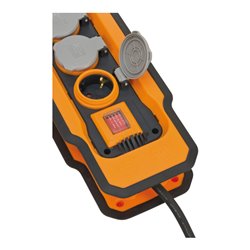 professionalLINE Steckdosenblock BA 5200 IP54 5m H07RN-F 3G2,5 mit Kabelaufnahme, mit Befestigungspunkten zum Hängen oder Montie