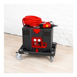 STIER Systainer-Kompressor-Set inkl. Systainer II T-Loc, Rollbrett + Druckluftnagler 6-teilig