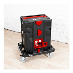 STIER Systainer-Kompressor-Set inkl. Systainer II T-Loc, Rollbrett + Druckluftnagler 6-teilig