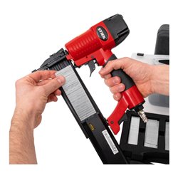 STIER Systainer-Kompressor-Set inkl. Systainer II T-Loc, Rollbrett + Druckluftnagler 6-teilig