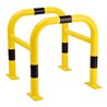 Moravia Schutzbügel für außen schwarz/gelb  Wandmontage mittels Einsteckhülse 1300 mm 48 mm
