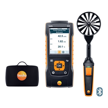 Testo 440 100 mm-Flügelrad-Set mit Bluetooth