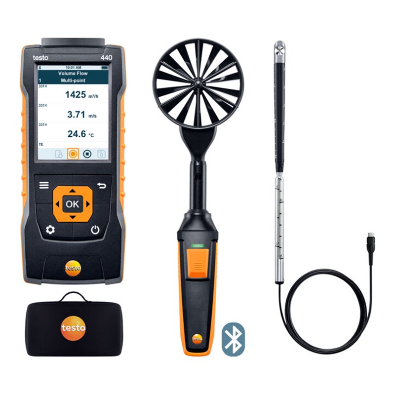Testo 440 Strömungs-Kombi-Set 2 mit Bluetooth