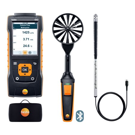 Testo 440 Strömungs-Kombi-Set 2 mit Bluetooth
