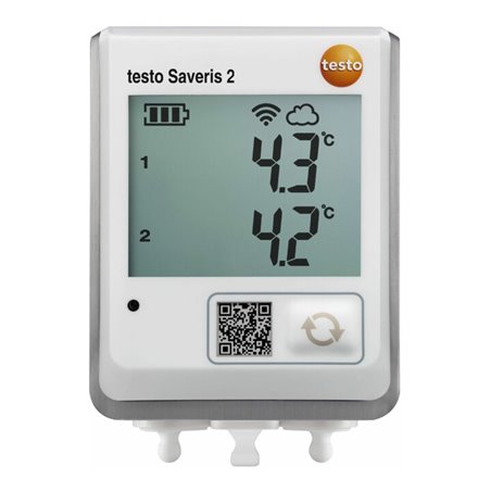 Testo Saveris 2-T2 Funk-Datenlogger, 2 Anschlüsse für NTC-Temperaturfühler