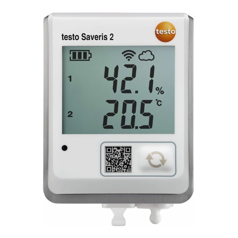 Testo Saveris 2-H2 Funk-Datenlogger, Temperatur- und Feuchtefühler