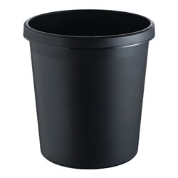 Papierkorb 18l H331xØ315mm m.Griffrand Ku.schwarz