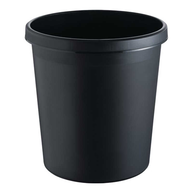 Papierkorb 18l H331xØ315mm m.Griffrand Ku.schwarz