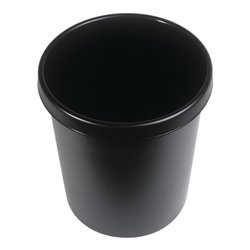 Papierkorb 18l H331xØ315mm m.Griffrand Ku.schwarz