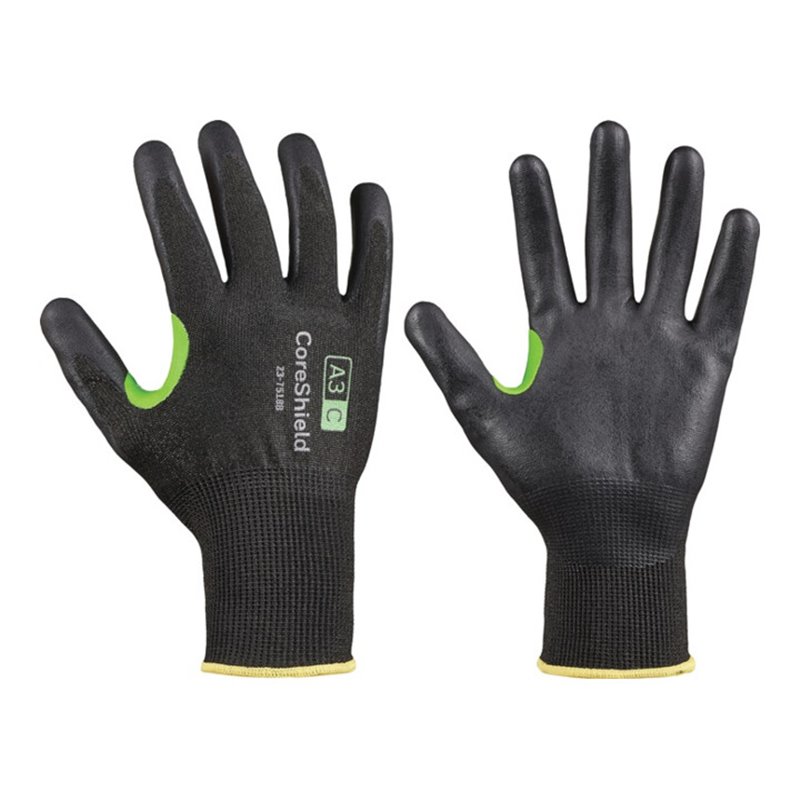 Schnittschutzhandschuhe CoreShield 18G A3/C Gr.10 schwarz EN 388 PSA II 10 PA
