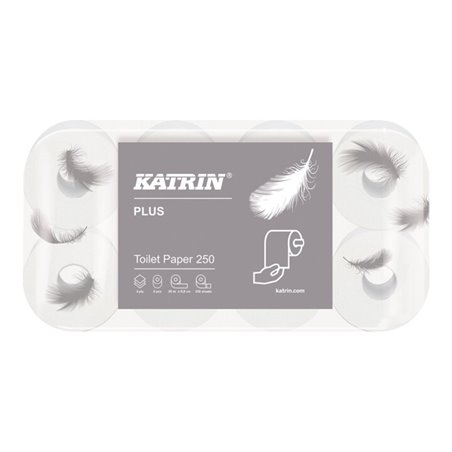 Toilettenpapier Katrin Plus 250 3-lagig 48 RL a 250 Blatt12000 Bl.KATRIN