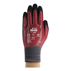 Handschuhe EDGE®48-919 Gr.8 weinrot/schwarz EN 388 PSA II 12 PA