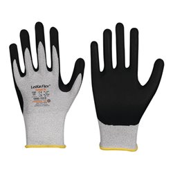 Handschuhe LeikaFlex® Touch 1464 Gr.9 grau/schwarz EN 388 PSA II 12