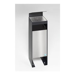 VAR Abfallsammler Q 25 mit Dach schwarzgrau