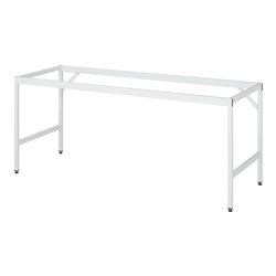 Rau Arbeitstisch Serie Jessy, Platte mit Stahlblechbelag