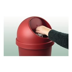 Abfallbehälter H615xØ312mm 25l rot HELIT