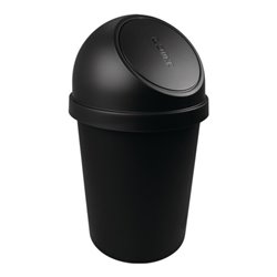 Abfallbehälter H700xØ403mm 45l schwarz HELIT