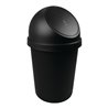 Abfallbehälter H700xØ403mm 45l schwarz HELIT
