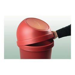 Abfallbehälter H700xØ403mm 45l schwarz HELIT