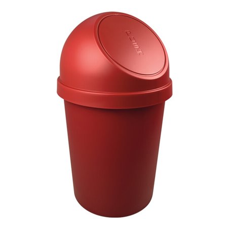 Abfallbehälter H700xØ403mm 45l rot HELIT