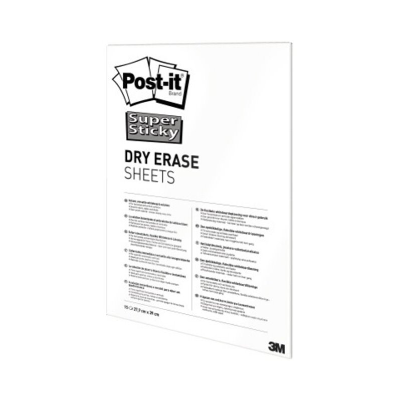 Post-it Folie Super Sticky Dry DEFPackL-EU 27,9x39cm 15 St./Pack.