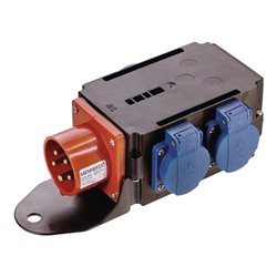 CEE-Adapter MIXO SAAR 1xCEE-Stecker 400V,16 A,5-polig IP44 AS-SCHWABE