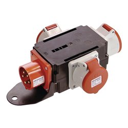 CEE-Adapter MIXO RHEIN 1xCEE-Stecker 400V,16 A,5-polig IP44 AS-SCHWABE