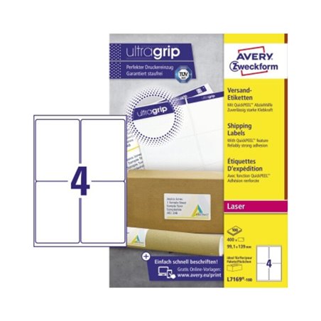 Avery Zweckform Versandetikett QuickPEEL L7169-100 400St./Pack.