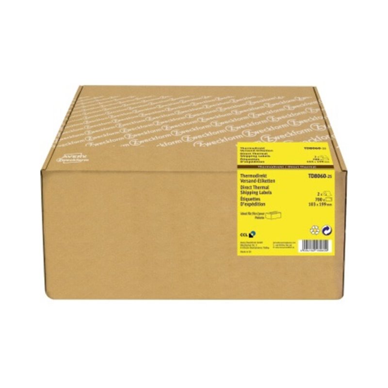 Avery Zweckform Versandetiketten TD8060-25 ws 350 St 2 Ro./Pack.