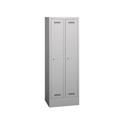 Bisley Spind MonoBloc ML06D1645 2Abteile einstöckig lichtgrau