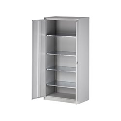 Bisley Flügeltürenschrank Universal HC782S4G645 4Fachböden lichtgrau