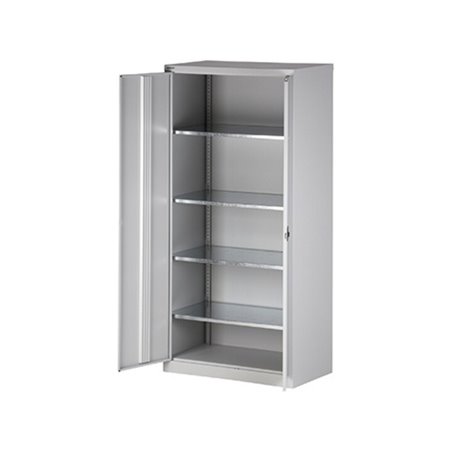 Bisley Flügeltürenschrank Universal HC782S4G645 4Fachböden lichtgrau
