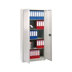 Bisley Flügeltürenschrank Universal HC782S4G645 4Fachböden lichtgrau