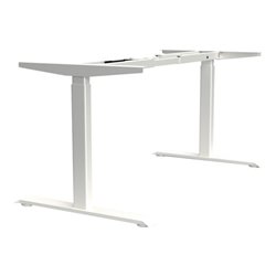 Steh-Sitz Tischgestell weiß RAL 9010 H.695-1145mm BMB